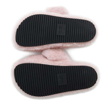 Load image into Gallery viewer, CELINE Triomphe Slide Sandals Pink Fur Size 36
