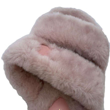 Load image into Gallery viewer, CELINE Triomphe Slide Sandals Pink Fur Size 36
