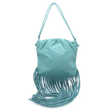 将图像加载到图库查看器中，Bottega Veneta The Fringe Shoulder Bag Blue630363 Leather
