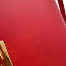 将图像加载到图库查看器中，BURBERRY TB Shoulder Bag Red Leather
