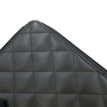 Load image into Gallery viewer, CHANEL Cambon Line Zip Around Long Wallet Black/PinkA50078 Calf Leather/Patent Leather
