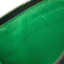 Load image into Gallery viewer, BALENCIAGA Logo Fragment Case Black/Green664044 Calf Leather
