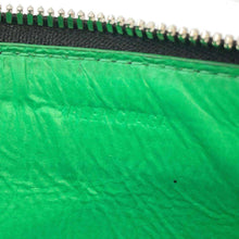 Load image into Gallery viewer, BALENCIAGA Logo Fragment Case Black/Green664044 Calf Leather
