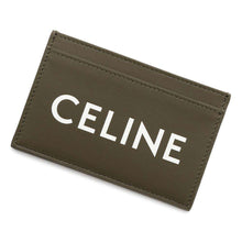 将图像加载到图库查看器中，CELINE Logo Card Case Khaki10B703DMF Calf Leather
