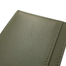 将图像加载到图库查看器中，CELINE Logo Card Case Khaki10B703DMF Calf Leather
