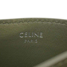 将图像加载到图库查看器中，CELINE Logo Card Case Khaki10B703DMF Calf Leather
