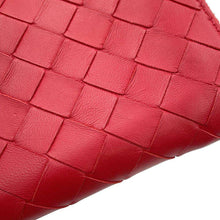 将图像加载到图库查看器中，Bottega Veneta INTRECCIATO LONG WALLET Red/Pink577775 Leather
