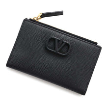 将图像加载到图库查看器中，Valentino Garavani V-logo signature card holder Black2W2P0T46RQR Calf Leather
