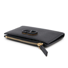 将图像加载到图库查看器中，Valentino Garavani V-logo signature card holder Black2W2P0T46RQR Calf Leather
