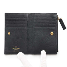 将图像加载到图库查看器中，Valentino Garavani V-logo signature card holder Black2W2P0T46RQR Calf Leather
