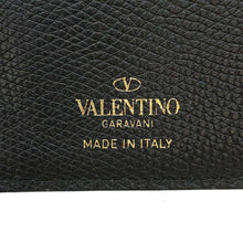 将图像加载到图库查看器中，Valentino Garavani V-logo signature card holder Black2W2P0T46RQR Calf Leather
