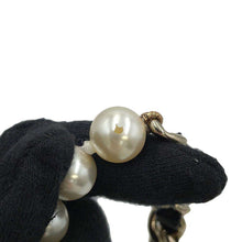 Load image into Gallery viewer, CHANEL Faux Pearl  AirPodsCase BlackAB6425 Metal Faux Pearl  Rhinestone
