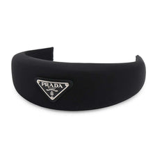 将图像加载到图库查看器中，PRADA triangle logo headband Black1IH016 Nylon
