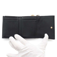 将图像加载到图库查看器中，Dior Cannage Lady Dior Lotus Wallet BlackS0181OVRB Patent Calf Leather
