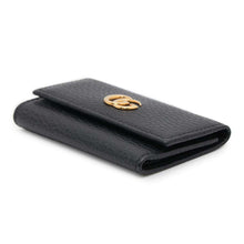 将图像加载到图库查看器中，GUCCI Double G 6 Key Case Black456118 Leather
