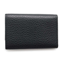 将图像加载到图库查看器中，GUCCI Double G 6 Key Case Black456118 Leather
