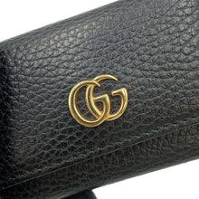 将图像加载到图库查看器中，GUCCI Double G 6 Key Case Black456118 Leather
