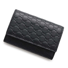 将图像加载到图库查看器中，GUCCI MicroGuccissima 6-Key Case Black150402 Leather
