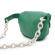 将图像加载到图库查看器中，Bottega Veneta The ChainPouch Shoulder Bag Green651445 Leather
