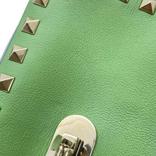 Load image into Gallery viewer, Valentino Garavani Studded Shoulder Bag Gray/Red/Green/Pink Leather
