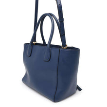 将图像加载到图库查看器中，MIUMIU Tote Bag Blue Leather
