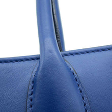 将图像加载到图库查看器中，MIUMIU Tote Bag Blue Leather
