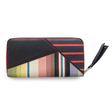 将图像加载到图库查看器中，LOEWE Puzzle Zip Around Long Wallet Multicolor115N79.F13 Calf Leather
