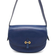 将图像加载到图库查看器中，HERMES Balle de Golf Blue Leather
