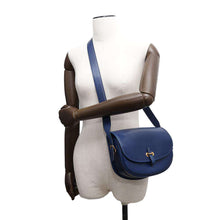 将图像加载到图库查看器中，HERMES Balle de Golf Blue Leather
