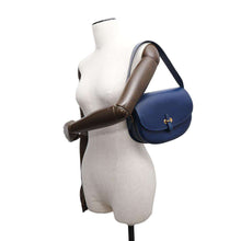 将图像加载到图库查看器中，HERMES Balle de Golf Blue Leather
