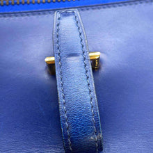 将图像加载到图库查看器中，HERMES Balle de Golf Blue Leather
