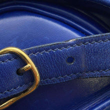 将图像加载到图库查看器中，HERMES Balle de Golf Blue Leather
