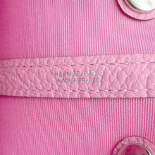 将图像加载到图库查看器中，HERMES Garden Party Pink Toile Offiche Vache LeatherCountry Leather Size TPM
