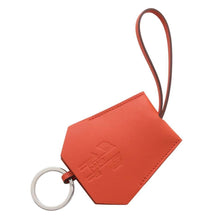 将图像加载到图库查看器中，HERMES Fauve Clochette Keychain Brique Leather
