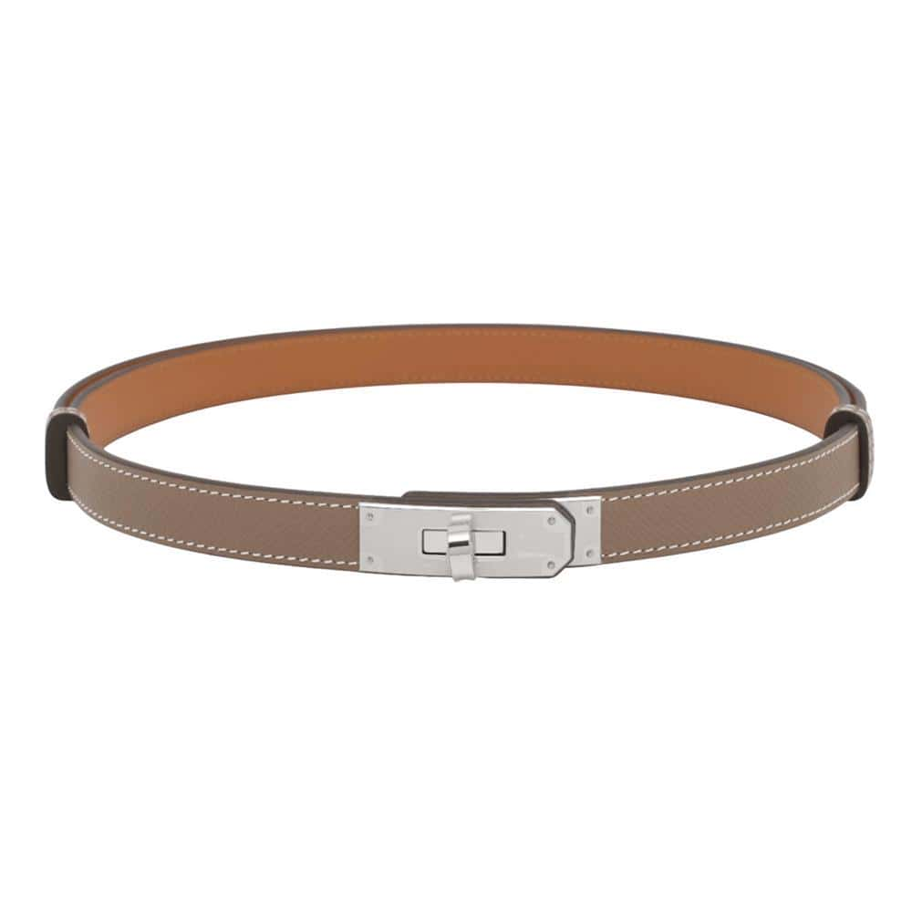 HERMES Kelly Belt Etoupe Epsom