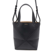 Load image into Gallery viewer, LOEWE Puzzle Fold 2way Tote Bag BlackA657V25X01 Leather Size Mini
