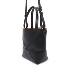 Load image into Gallery viewer, LOEWE Puzzle Fold 2way Tote Bag BlackA657V25X01 Leather Size Mini
