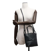 Load image into Gallery viewer, LOEWE Puzzle Fold 2way Tote Bag BlackA657V25X01 Leather Size Mini
