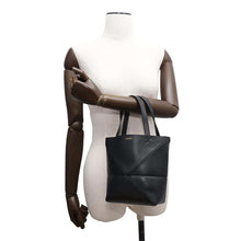 Load image into Gallery viewer, LOEWE Puzzle Fold 2way Tote Bag BlackA657V25X01 Leather Size Mini
