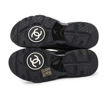 Load image into Gallery viewer, CHANEL CC Logo Sneakers BlackG33745 Suede Fabric Leather Size 37
