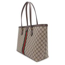 将图像加载到图库查看器中，GUCCI Gucci Collaboration The Hacker Project Tote Bag Beige/Brown680125 PVC Leather Size Medium
