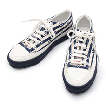 将图像加载到图库查看器中，LOUIS VUITTON LV Escale Stellar Line Sneakers White/Navy Canvas Size 35 1/2
