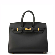 将图像加载到图库查看器中，HERMES Birkin Sellier Black Epsom Size 25
