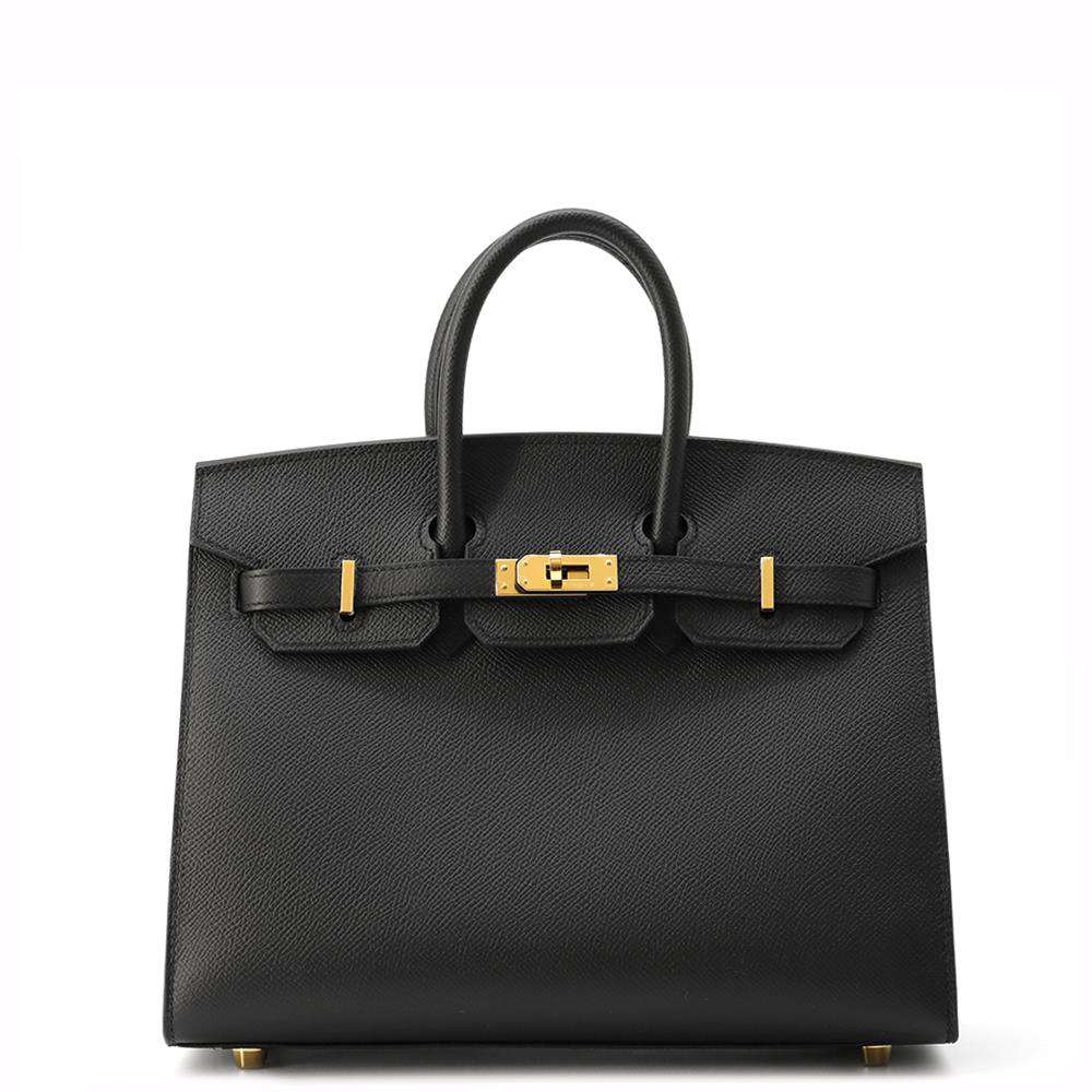 HERMES Birkin Sellier Black Epsom Size 25