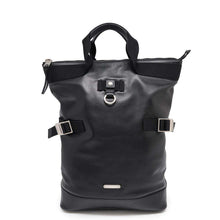 将图像加载到图库查看器中，SAINT LAURENT PARIS Rivington Race Convertible Backpack Black484172 Leather
