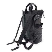 将图像加载到图库查看器中，SAINT LAURENT PARIS Rivington Race Convertible Backpack Black484172 Leather
