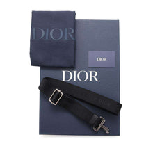 将图像加载到图库查看器中，Dior Oblique Safari North South Shopper 2WAYBag Navy1ESPO311YKY Canvas Leather Size Small
