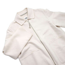 将图像加载到图库查看器中，HERMES Chaine d&#39;Ancre Blouson Jacket Size 34 Ivory Cashmere
