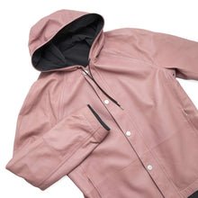 Load image into Gallery viewer, HERMES Reversible Blouson Parka Size 48 Pink/Gray Leather Nylon80% Polyurethane20%
