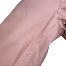 将图像加载到图库查看器中，HERMES Reversible Blouson Parka Size 48 Pink/Gray Leather Nylon80% Polyurethane20%
